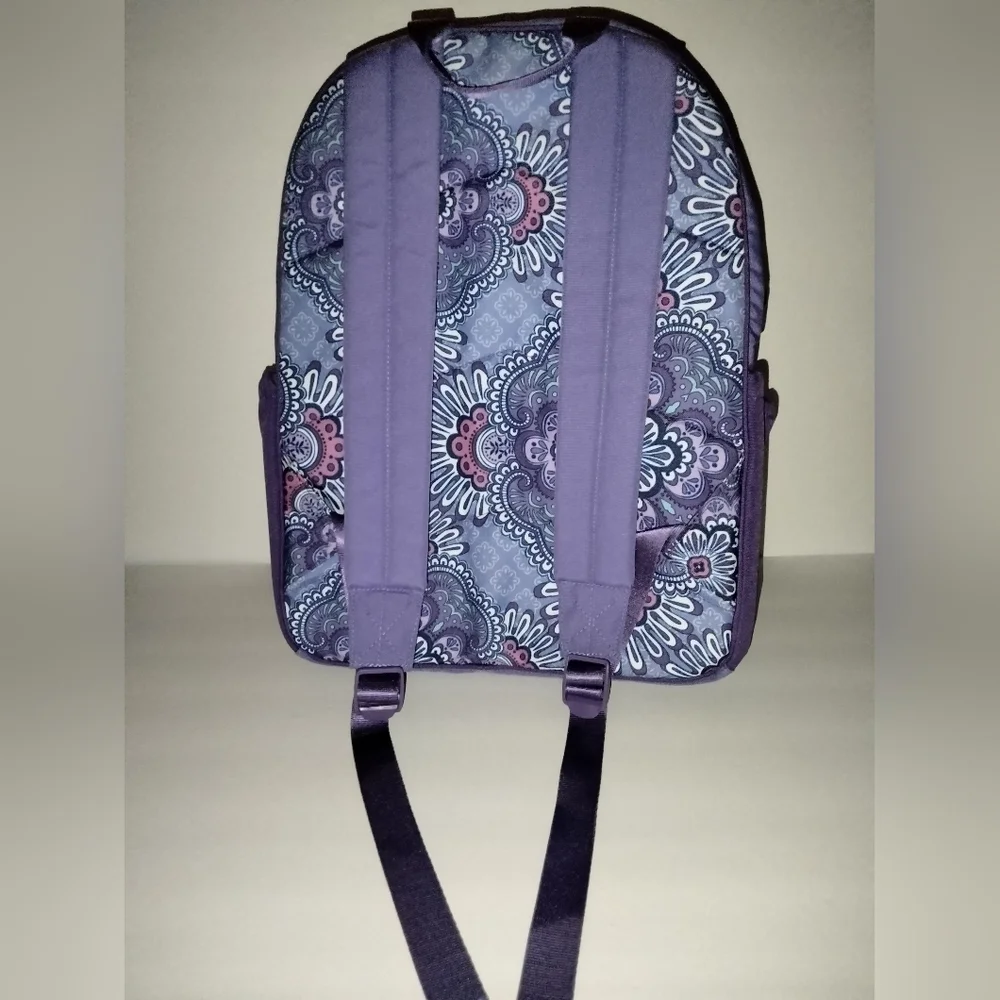 Vera Bradley Lavender Purple & Paisley Pattern Multi Pocket Backpack (NEW-NWT)